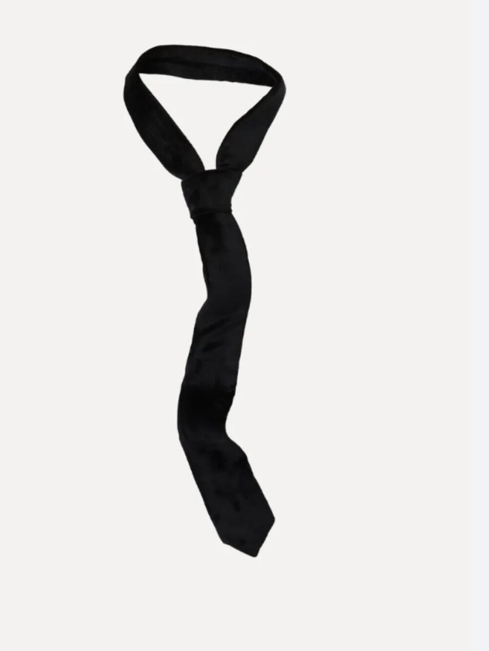 NWT Free People Vaughn Velvet Tie in Black - Picture 3 of 4